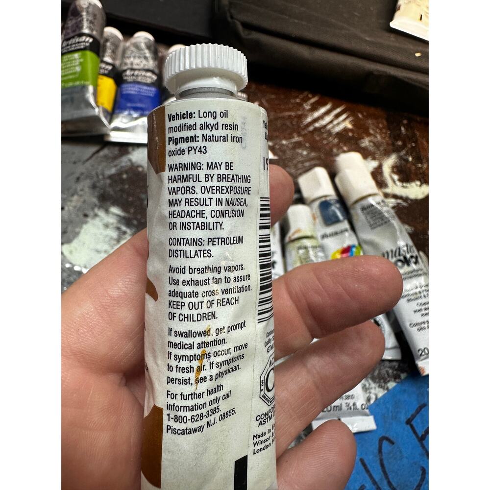 VTG (12) Windsor & Newton Griffin Alkyd Fast Drying Oil Colors All useable - Picture 7 of 8